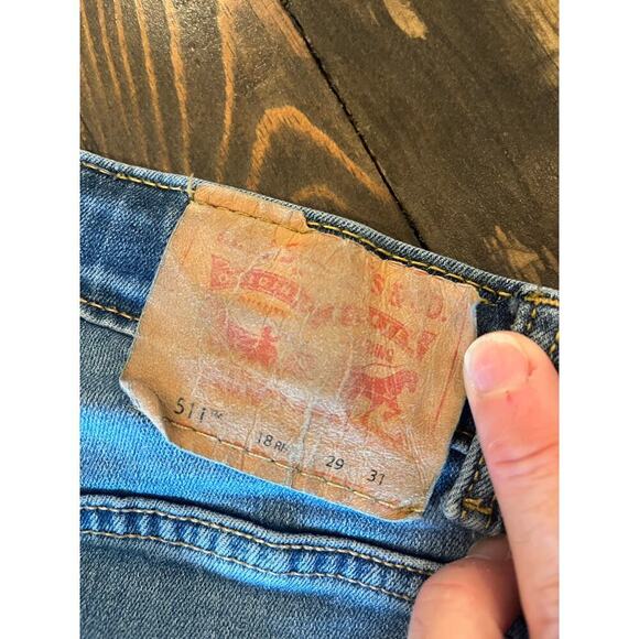 Levi's 511 Jeans Boys 18 Reg 29x31 Adjustable Academia School Straight Leg Pants - Picture 2 of 9